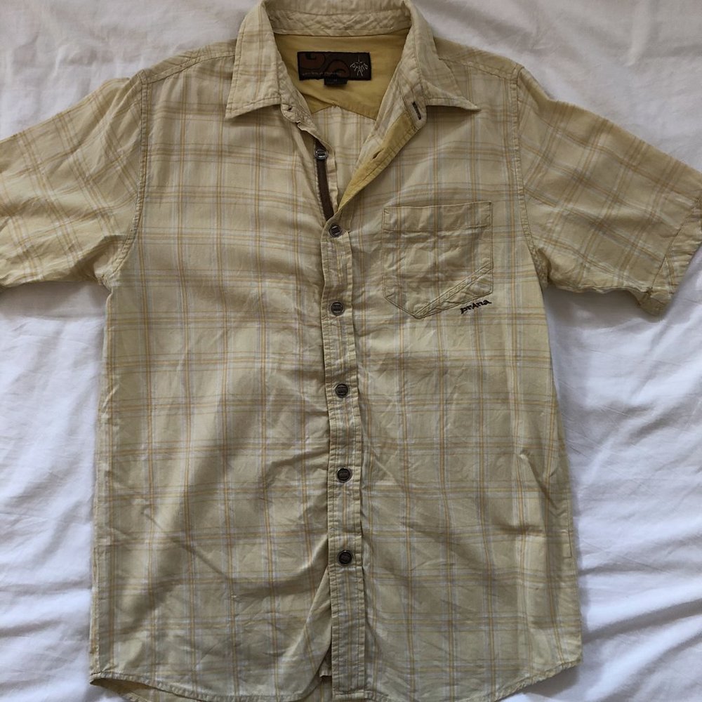 Vintage Prana s/s button down shirt
